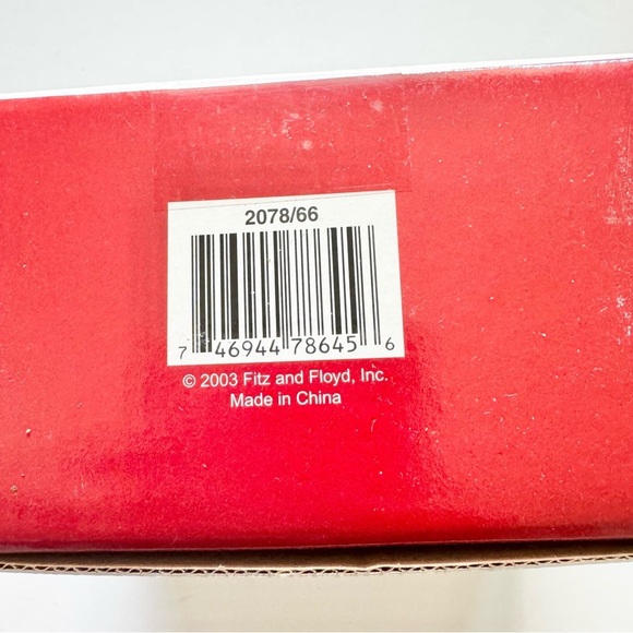 Fitz & Floyd Florentine Holiday 2003 Salt Pepper Shakers (Santa & Rabbit) in box - Picture 9 of 12